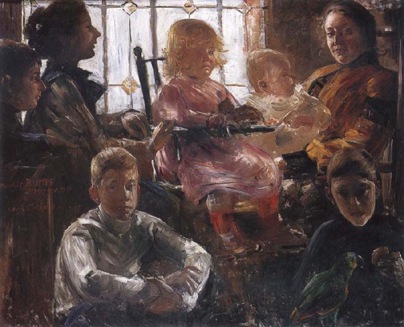 Lovis Corinth The Family of the Painter Fritz Rumpf France oil painting art